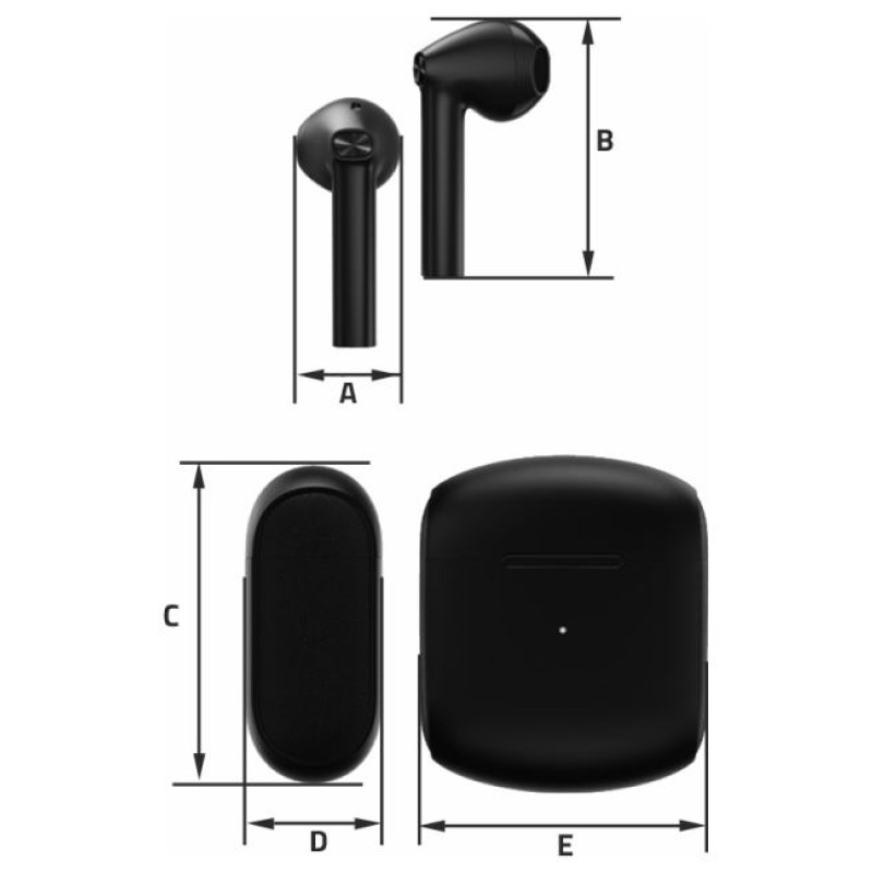 Manta MTWS010B Rytmo X TWS Black