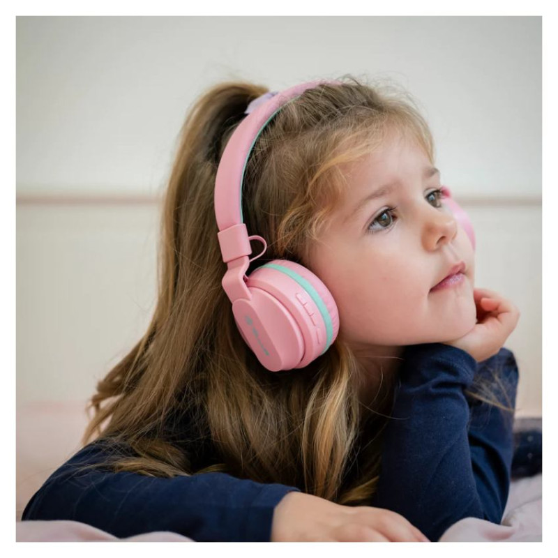 Tellur Buddy Bluetooth Over-Ear Headphones Pink