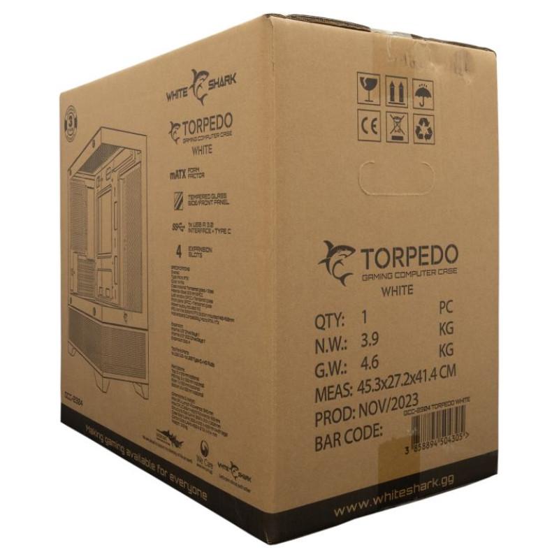 White Shark GCC-2304 Torpedo White