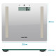 Salter 9113 SV3RAREU16 Compact Glass Analyser Bathroom Scales - Silver