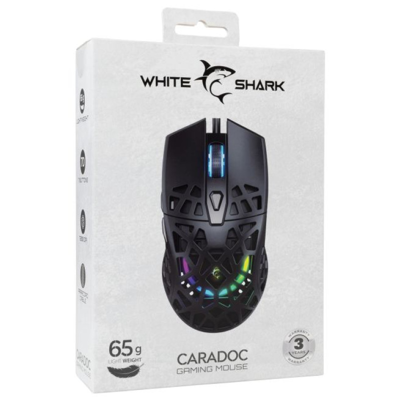 White Shark GM-5018 Caradoc RGB/7200 dpi Black