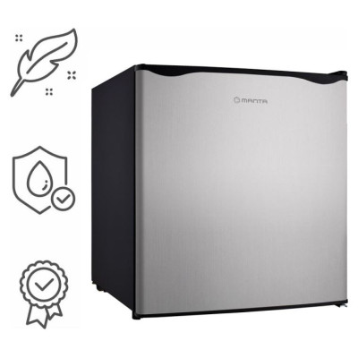 Manta MM515PSL Fridge 46L Silver inox/black