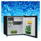 Manta MM515PSL Fridge 46L Silver inox/black