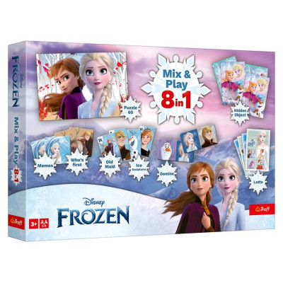Trefl FROZEN 8in1 Mix&play galda spēļu komplekts