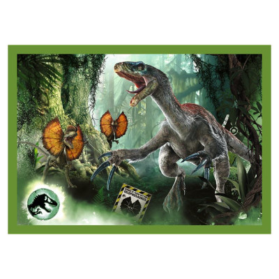 Trefl JURASSIC WORD Pužļu komplekts 4in1, 35+48+54+70 gab.