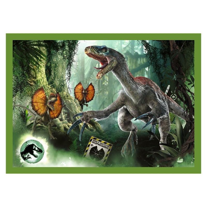 Trefl JURASSIC WORD Pužļu komplekts 4in1, 35+48+54+70 gab.