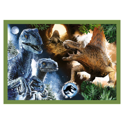 Trefl JURASSIC WORD Pužļu komplekts 4in1, 35+48+54+70 gab.