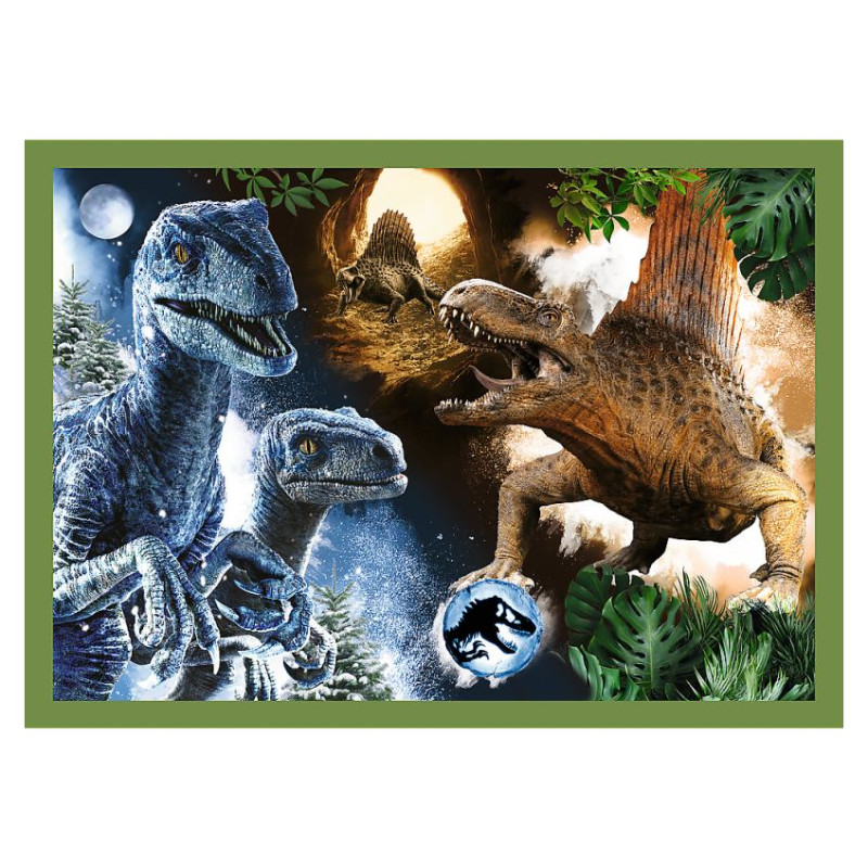 Trefl JURASSIC WORD Pužļu komplekts 4in1, 35+48+54+70 gab.