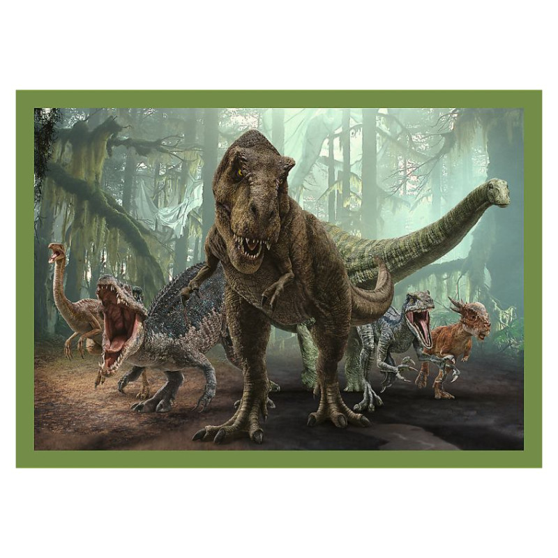 Trefl JURASSIC WORD Pužļu komplekts 4in1, 35+48+54+70 gab.