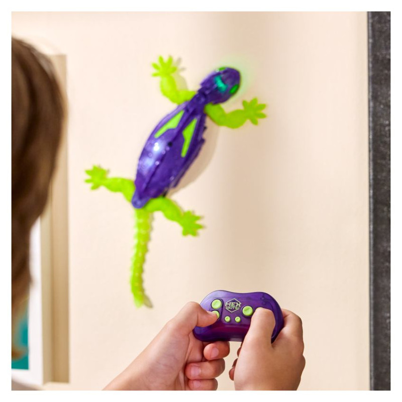 Hex Bots Interaktīva rotaļlieta, tumsā spīdo&scaron;s Gekons