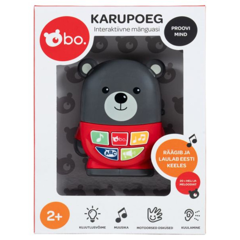 BO. Интерактивная игрушка "Медвежонок" (на эст. яз)