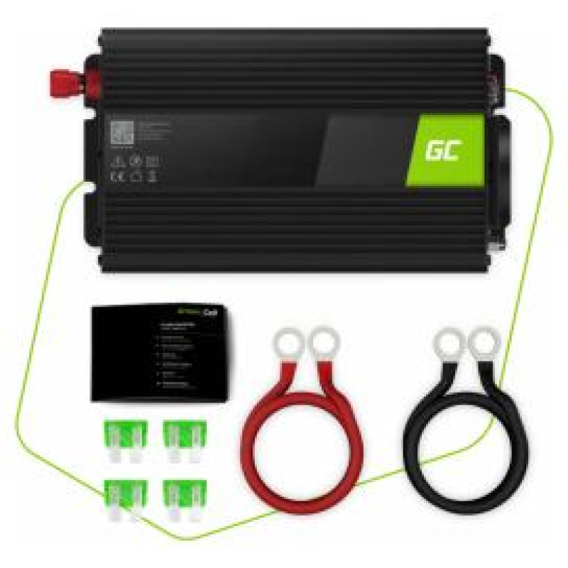 Green Cell Car Power Inverter Converter 24V to 230V 1000W/ 2000W