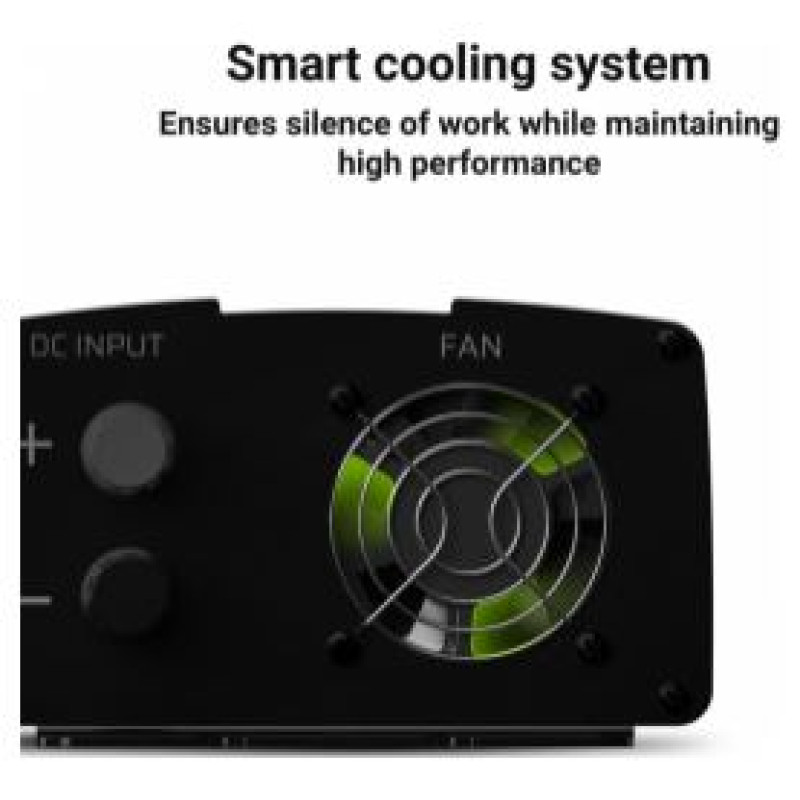 Green Cell Car Power Inverter Converter 24V to 230V 1000W/ 2000W