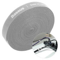 Baseus Rainbow Circle hook and loop Straps - Velcro tape Velcro cable organizer 3m gray (ACMGT-F0G)