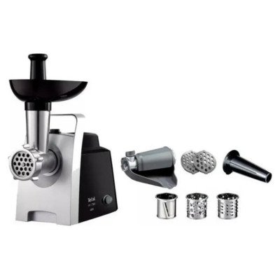 Tefal gaļas ma&scaron;īna,1400W, līdz 1,7kg/min ,melna-sudraba - NE1088