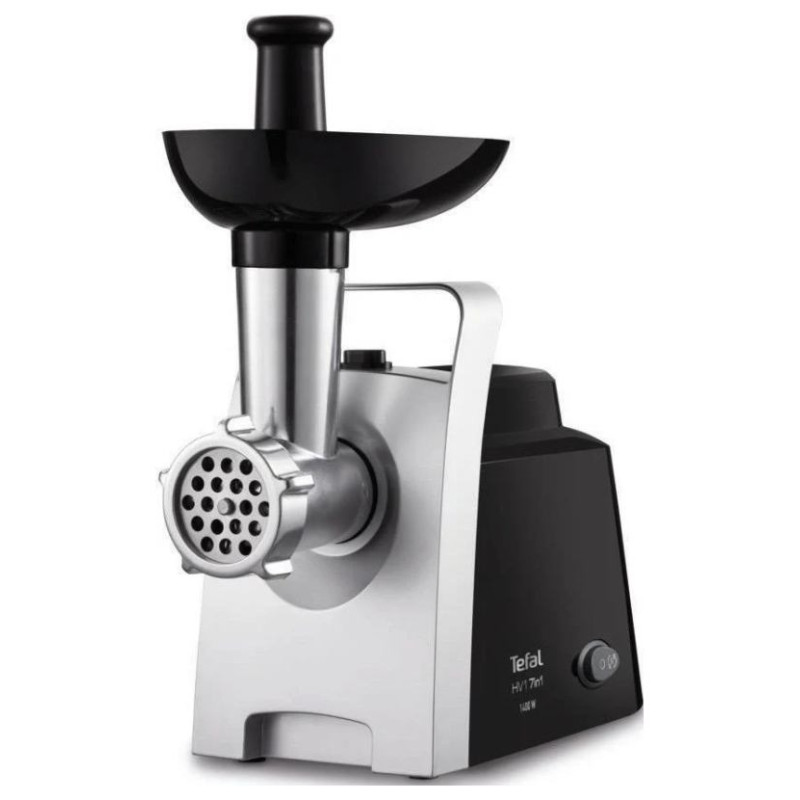 Tefal gaļas ma&scaron;īna,1400W, līdz 1,7kg/min ,melna-sudraba - NE1088