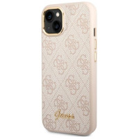 Guess GUHCP14MHG4SHP iPhone 14 Plus 6.7 "pink / pink hard case 4G Vintage Gold Logo