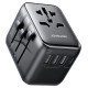 Joyroom JR-TCW01 Travel Adapter Universal 17W EU / US / UK / JP / AU / CN - Black