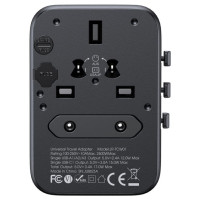 Joyroom JR-TCW01 Travel Adapter Universal 17W EU / US / UK / JP / AU / CN - Black