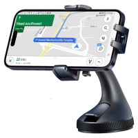 Joyroom JR-OK6 clamp phone holder for glass - black