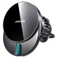 Joyroom JR-ZS409 magnetic holder with 15W inductive charger for car air vent - black