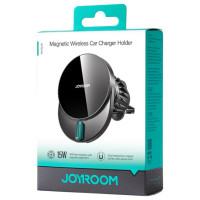 Joyroom JR-ZS409 magnetic holder with 15W inductive charger for car air vent - black