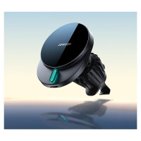 Joyroom JR-ZS409 magnetic holder with 15W inductive charger for car air vent - black
