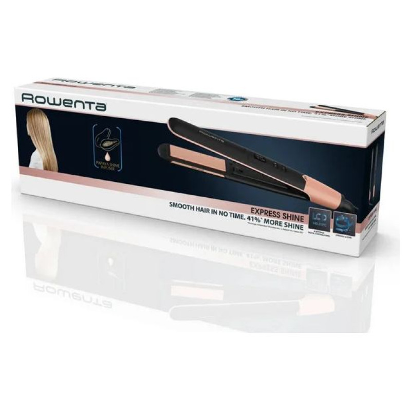 Rowenta Express Shine Papaya matu taisnotājs, melns - SF4620