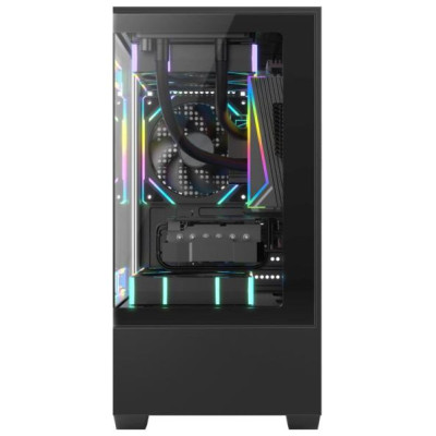 Golden Tiger Case|GOLDEN TIGER|Raider SL-2|MiniTower|Case product features Transparent panel|Not included|Colour Black|RAIDERSL-2