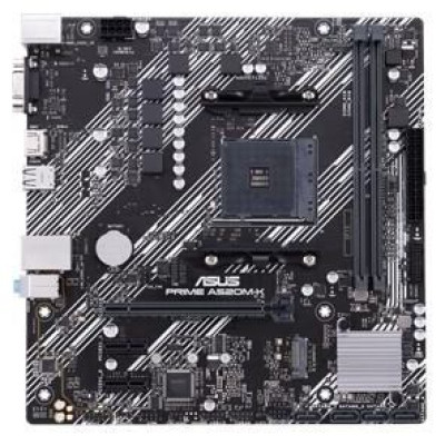 Asus Mainboard|ASUS|AMD A520|SAM4|MicroATX|2xPCI-Express 3.0 1x|1xPCI-Express 3.0 16x|1xM.2|Memory DDR4|Memory slots 2|1x15pin D-sub|1xHDMI|2xUSB 2.0|4xUSB 3.2 type B|1xPS/2|3xStereo jack 3.5mm|1xRJ45|PRIMEA520M-K