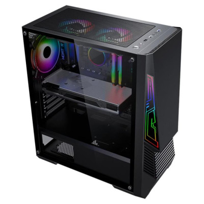 Golden Tiger Case|GOLDEN TIGER|Buffalo M730i|MidiTower|Not included|ATX|MicroATX|Colour Black|BUFFALOM730I