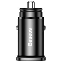 Baseus Square PPS smart car charger with USB Quick Charge 4.0 QC 4.0 and USB-C PD 3.0 SCP ports black (CCALL-AS01)