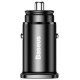 Baseus Square PPS smart car charger with USB Quick Charge 4.0 QC 4.0 and USB-C PD 3.0 SCP ports black (CCALL-AS01)