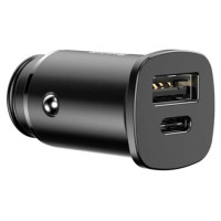 Baseus Square PPS smart car charger with USB Quick Charge 4.0 QC 4.0 and USB-C PD 3.0 SCP ports black (CCALL-AS01)