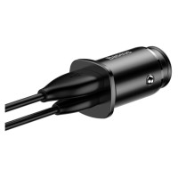Baseus Square PPS smart car charger with USB Quick Charge 4.0 QC 4.0 and USB-C PD 3.0 SCP ports black (CCALL-AS01)