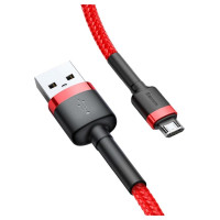 Baseus Cafule Cable CAMKLF-C09 USB-A / micro USB 1.5A 2 m - red
