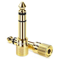 Ugreen adapter 3.5 mm mini jack to 6.3 mm jack adapter gold (20503)