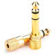 Ugreen adapter 3.5 mm mini jack to 6.3 mm jack adapter gold (20503)