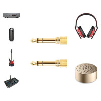 Ugreen adapter 3.5 mm mini jack to 6.3 mm jack adapter gold (20503)