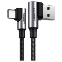 Ugreen angle cable USB cable - USB Type C Quick Charge 3.0 QC3.0 3 A 0.5 m gray (US176 20855)