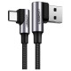Ugreen angle cable USB cable - USB Type C Quick Charge 3.0 QC3.0 3 A 0.5 m gray (US176 20855)