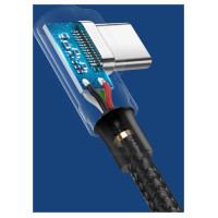 Ugreen angle cable USB cable - USB Type C Quick Charge 3.0 QC3.0 3 A 0.5 m gray (US176 20855)