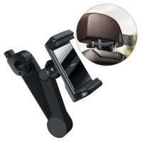Baseus car headrest phone holder with built-in 15 W Qi wireless charger black (WXHZ-01)