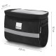 Wozinsky bike handlebar bag with phone case 2l black (WBB12BK)