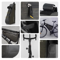 Wozinsky bicycle frame bag 3.5 l gray (WBB15BK)