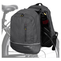 Wozinsky bicycle bag double backpack 2in1 30l black (WBB30BK)