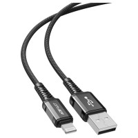 Acefast cable MFI USB - Lightning 1.2m, 2.4A black (C1-02 black)