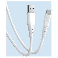 Dudao cable USB - USB Type C 6A cable 1 m white (TGL3T)