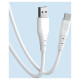 Dudao cable USB - USB Type C 6A cable 1 m white (TGL3T)