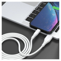 Dudao cable USB - USB Type C 6A cable 1 m white (TGL3T)